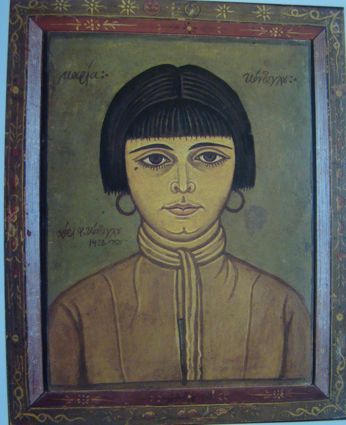 Φώτης Κόντογλου: προσωπογραφία τής γυναίκας του Μαρίας (1928)