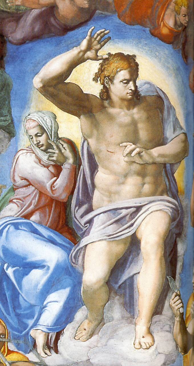 Michelangelo's The Last Judgement. Christ 
